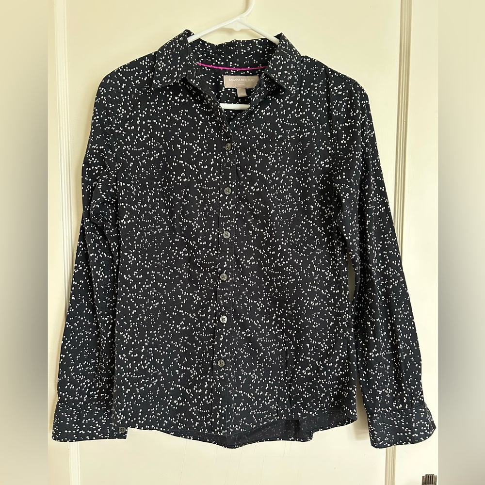 Banana Republic Black and White Shirt